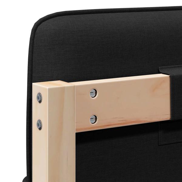 Gepolstertes Kopfteil mit Kopfteil Braun und Schwarz 150 cm