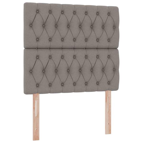 Aufbewahrungsbett mit Matratze Taupe 100 x 200 cm Polyester