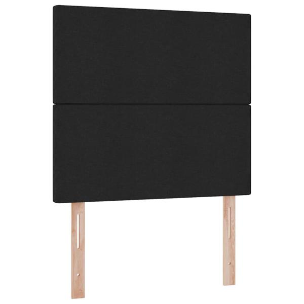 Bett mit Stauraum und LED Schwarz 100 x 200 cm Polyester