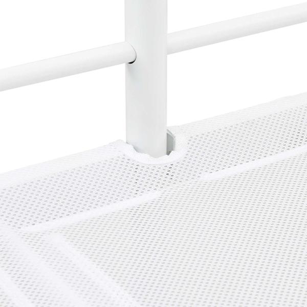 Kinder-Loftbett mit Rutsche Weiß und Anthrazit 74,5 x 190 cm