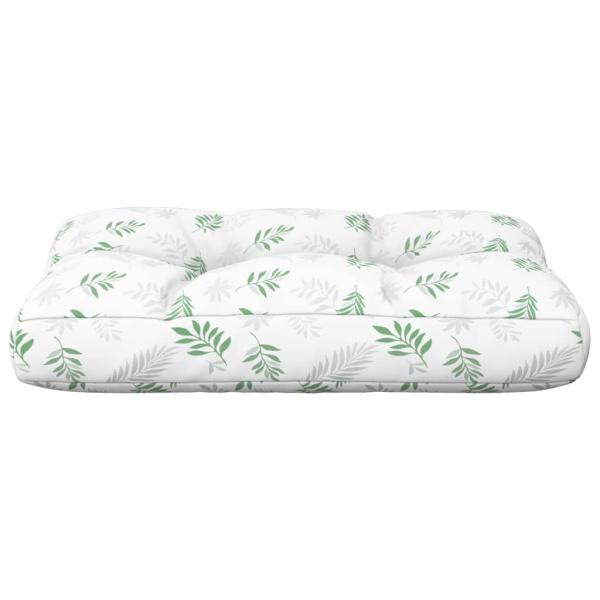 Palettenkissen Blattmuster 50x40x12 cm Stoff