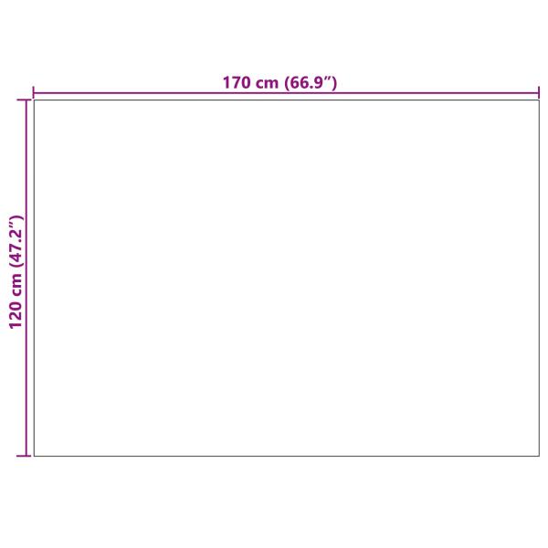 Bereichsteppiche HUARTE Creme und Grau 170 x 120 cm Polyester