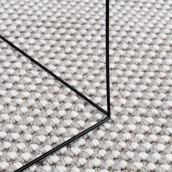 Bereichsteppiche HUARTE Creme und Grau 240 x 240 cm Polyester