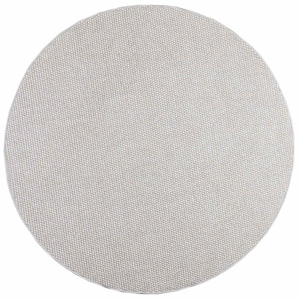 Bereichsteppiche Rund HUARTE Creme und Grau Ø 120 CM Polyester