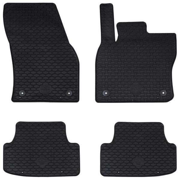 ARDEBO.de - Autofußmatte 4 pcs Schwarz Sitz ATECA , ?koda KAROQ TPE