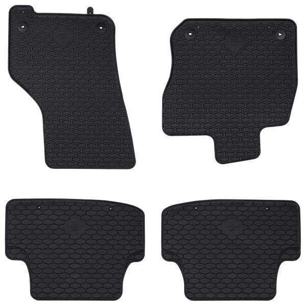 ARDEBO.de - Autofußmatte 4 pcs Schwarz VW GOLF VIII MHEV Gummi