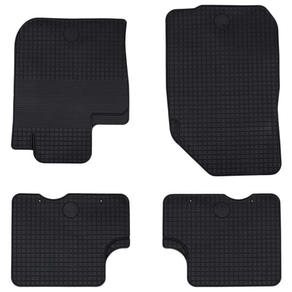 ARDEBO.de - Autofußmatte 4 pcs Schwarz TPE