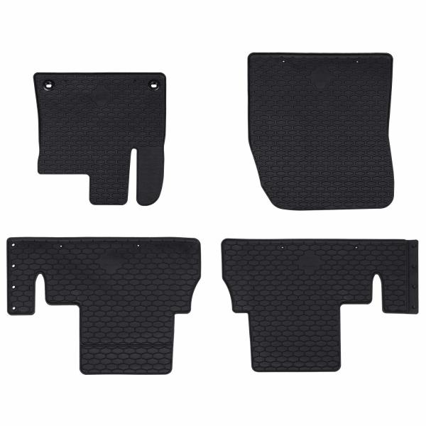 ARDEBO.de - Autofußmatte 4 pcs Schwarz TPE