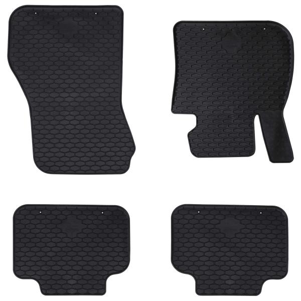 ARDEBO.de - Autofußmatte 4 pcs Schwarz TPE