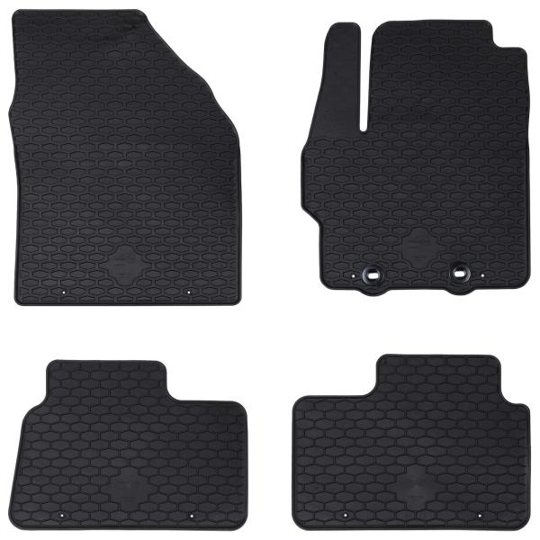 ARDEBO.de - Autofußmatte 4 pcs Schwarz geeignet für Toyota AYGO X TPE