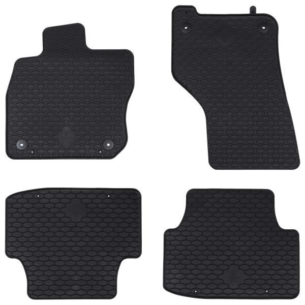 ARDEBO.de - Autofußmatte 4 pcs Schwarz passend für VW GOLF VIII Variant TPE