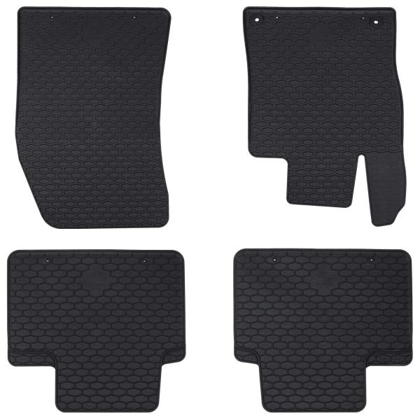 ARDEBO.de - Autofußmatte 4 pcs Schwarz TPE