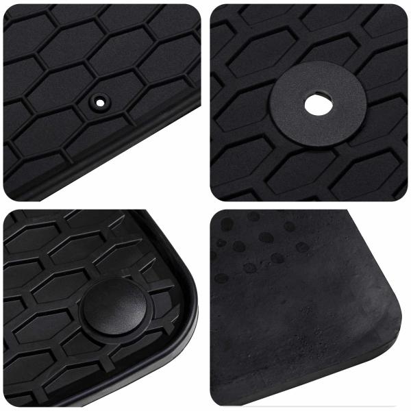 Autofußmatte 4 pcs Schwarz geeignet für Ford Focus 4D Aft.