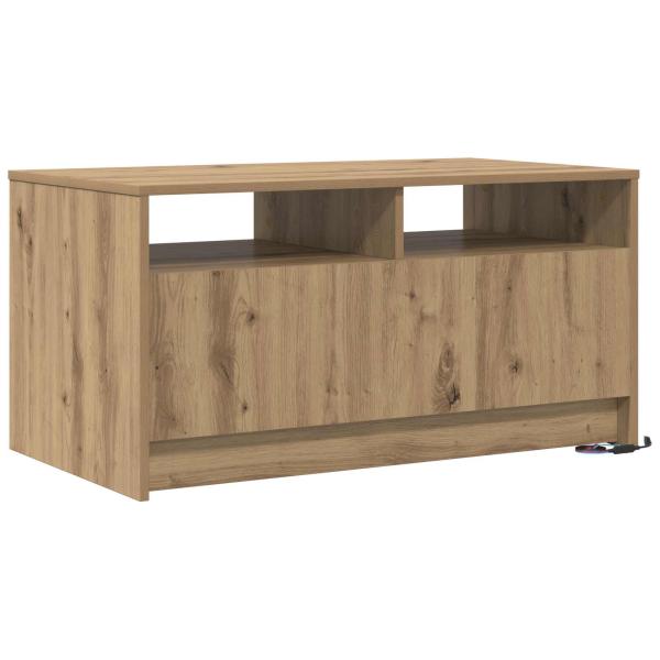 Couchtisch Kunsthandwerk Eiche 90 x 50 x 45 cm Holzwerkstoff