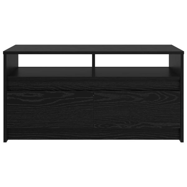 Couchtisch Schwarz Eichen-Optik 90 x 50 x 45 cm Holzwerkstoff