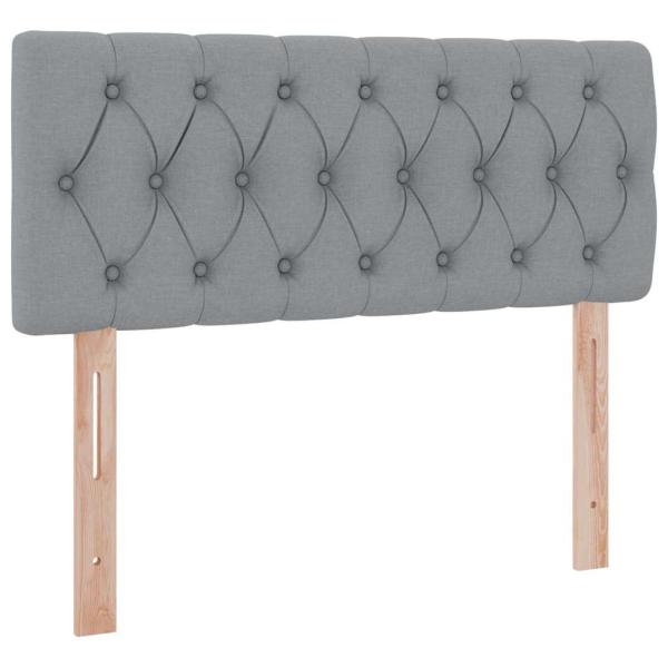 Aufbewahrungsbett mit Matratze Hellgrau 120 x 200 cm