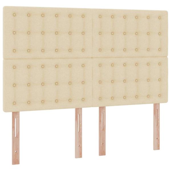 Aufbewahrungsbett mit Matratze Creme 140 x 200 cm Polyester