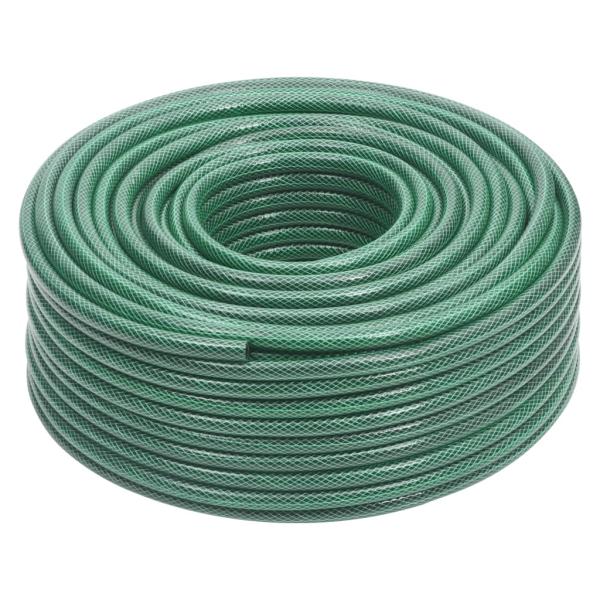 Gartenschlauch mit Kupplung-Set Grün 0,5" 100 m PVC