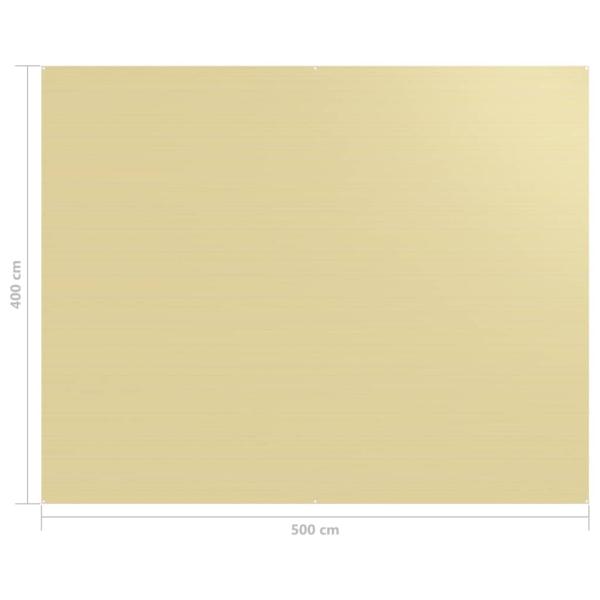 Zeltteppich 400x500 cm Beige