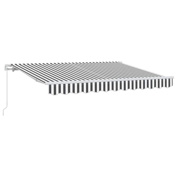 Einziehbare Markise Anthrazit 300 x 200 cm Stoff