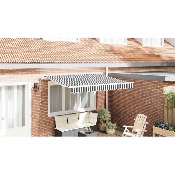 Einziehbare Markise Anthrazit 300 x 200 cm Stoff