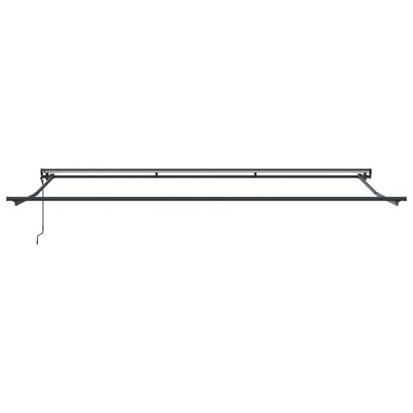 Einziehbare Markise Anthrazit und Weiß 500 x 300 cm