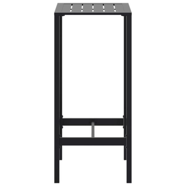 Bartisch Schwarz 50x50x110 cm Pulverbeschichteter Stahl