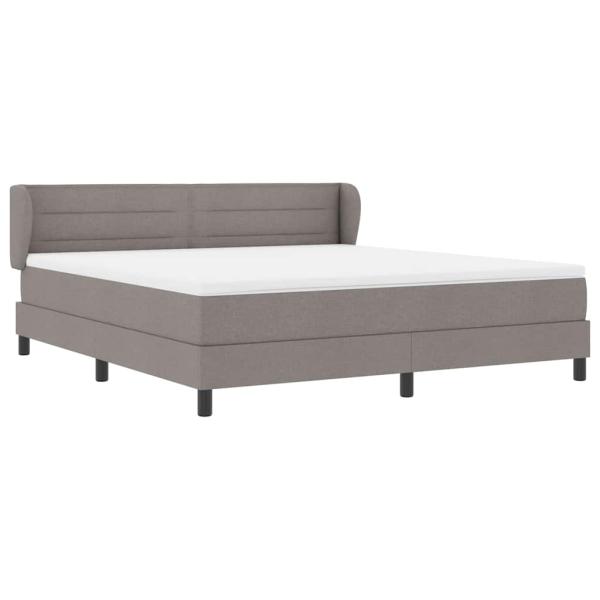 Boxspringbett mit Matratze Taupe 180 x 200 cm Stoff