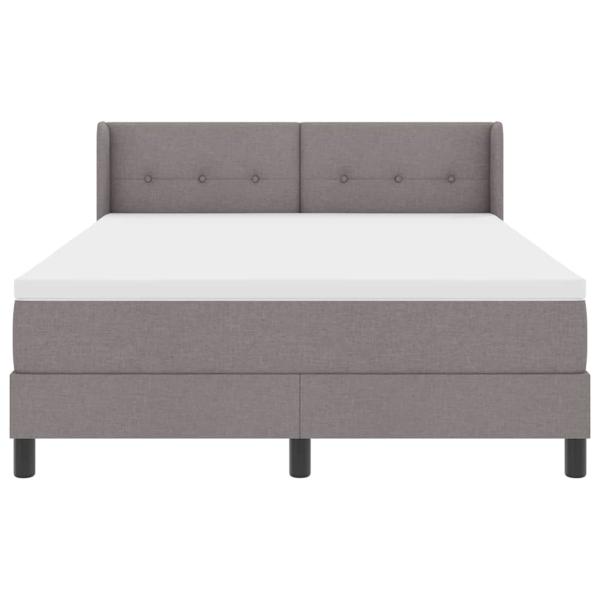 Boxspringbett mit Matratze Taupe 200 x 160 cm Polyester
