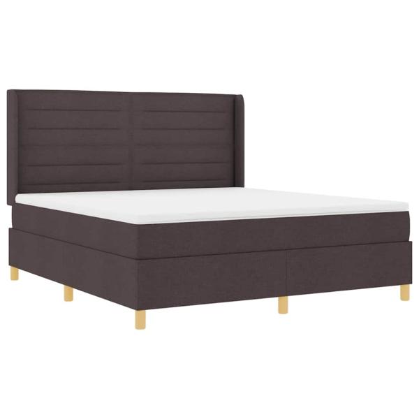 Boxspringbett mit Matratze Braun 140 x 200 cm Stoff