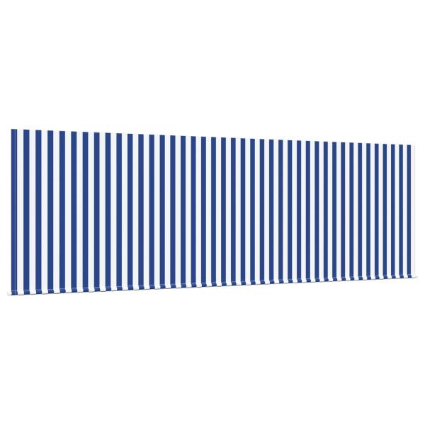 Einziehbare Markise Blau und Weiß 400 x 200 cm