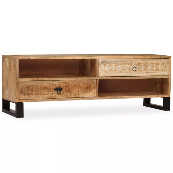 ARDEBO.de - TV-Schrank Massivholz Mango 120x30x40 cm