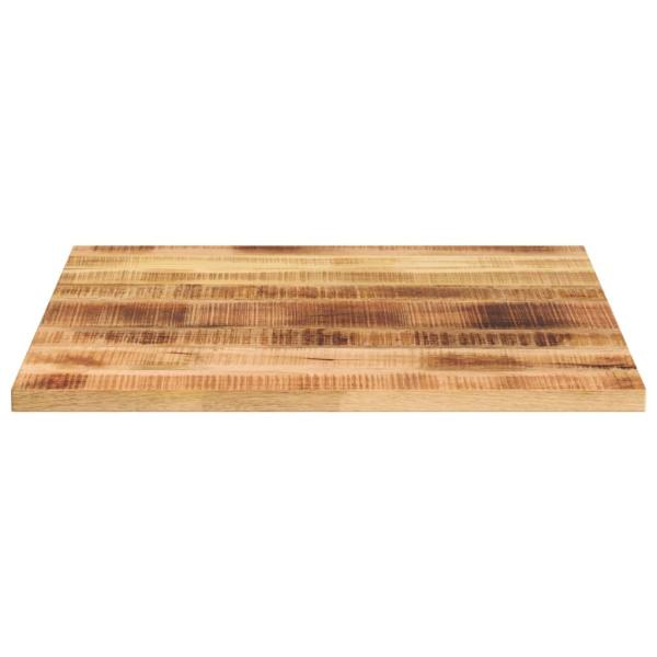 Tischplatte 90x90x3,8 cm Quadratisch Raues Massivholz Mango