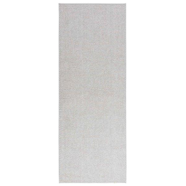 ARDEBO.de - Bereichsteppiche HUARTE Creme und Grau 150 x 80 cm Polyester