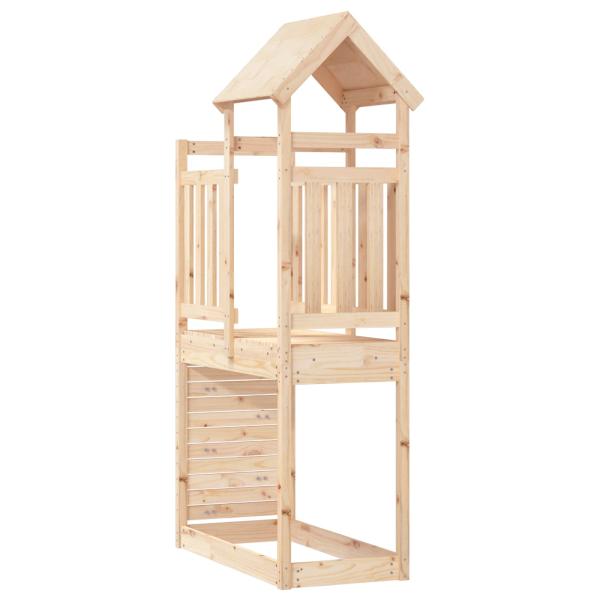 Spielturm Braun 53 x 110,5 x 214 cm Massives Kiefernholz