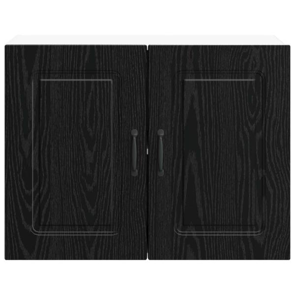 Küchenschrank Kalmar Schwarz Eichen-Optik 80 x 31 x 60 cm