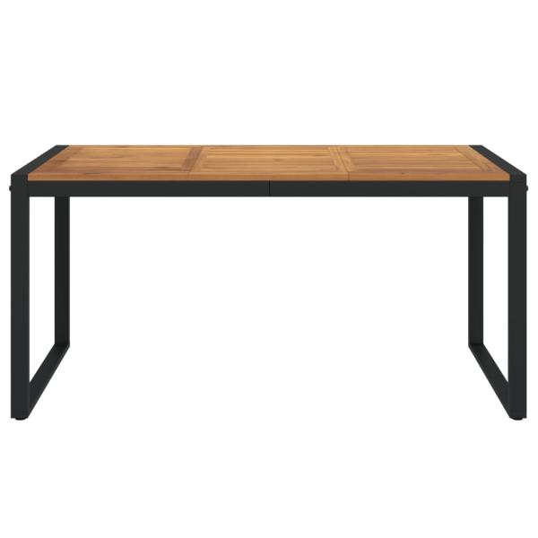 ARDEBO.de - Gartentisch mit Beinen in U-Form 160x80x75 cm Massivholz Akazie