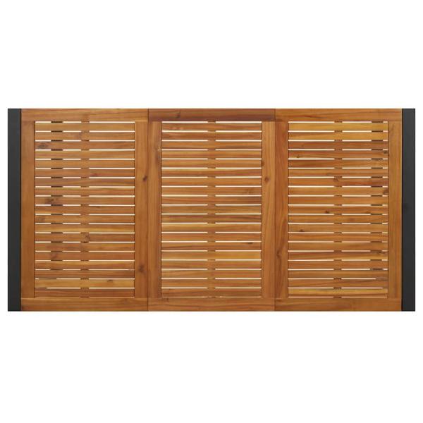 ARDEBO.de - Garten Essgruppe 7 pcs Beige und Braun Poly-Rattan