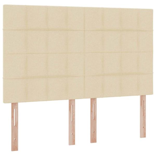 Aufbewahrungsbett mit Matratze Creme 140 x 200 cm Polyester