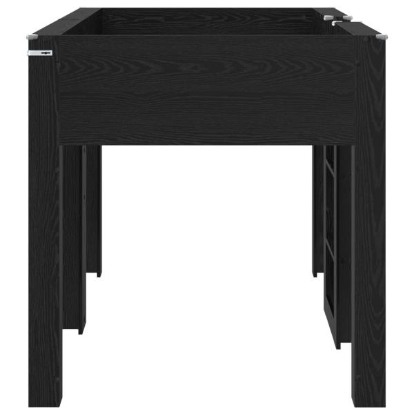 Etagenbett für Kinder Schwarz Eichen-Optik 100 x 200 cm