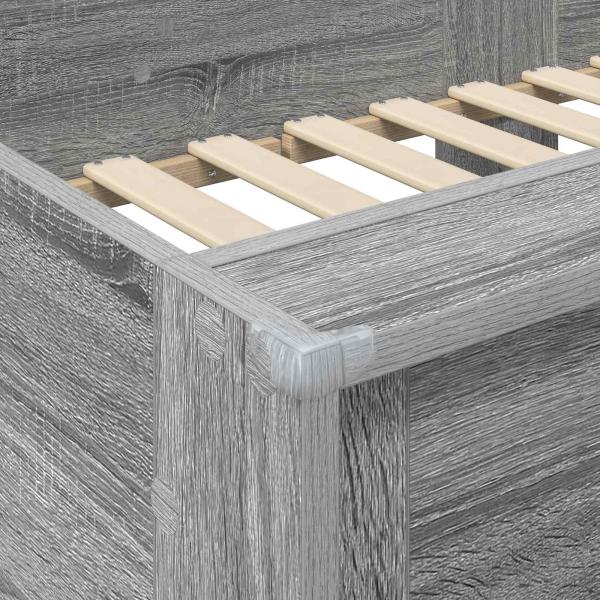 Etagenbett für Kinder Graues Sonoma 100 x 200 cm Holzwerkstoff