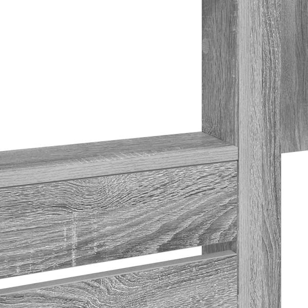 Etagenbett für Kinder Graues Sonoma 100 x 200 cm Holzwerkstoff