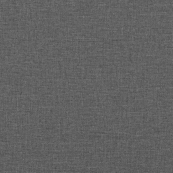 Bettgestell mit Matratze Uni Dunkelgrau 90 x 200 cm Stoff