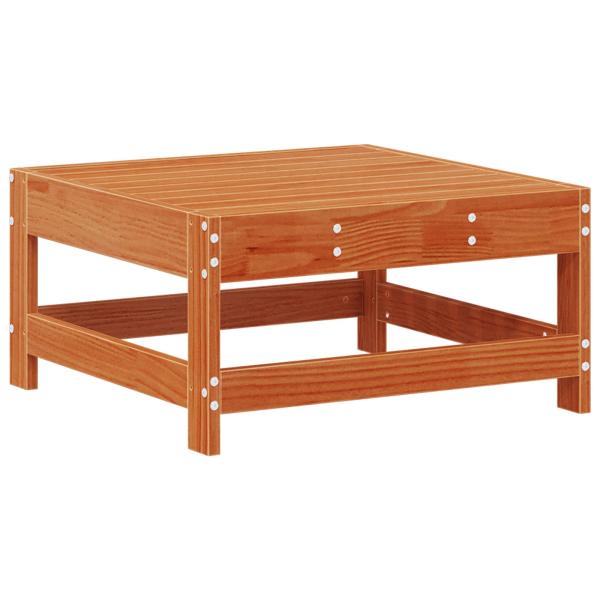 Garten-Lounge-Set 8 pcs Wachsbraun Massives Kiefernholz