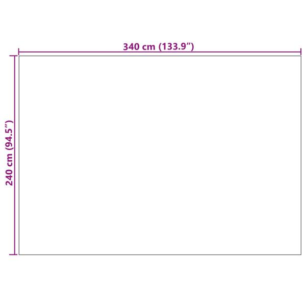 Bereichsteppiche HUARTE Beige 340 x 240 cm Polyester