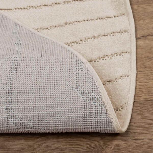 Bereichsteppiche Rund HUARTE Beige Ø 160 CM Polyester