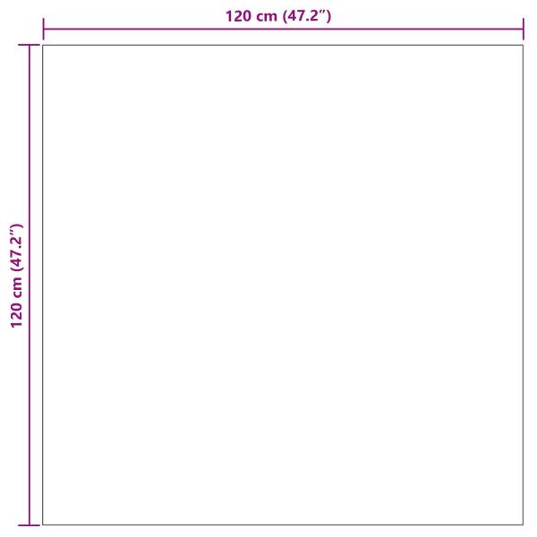 Bereichsteppiche Quadratisch HUARTE Grün 120 x 120 cm Polyester