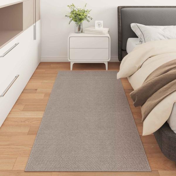 Bereichsteppiche Rechtwinklig HUARTE Taupe 200 x 80 cm