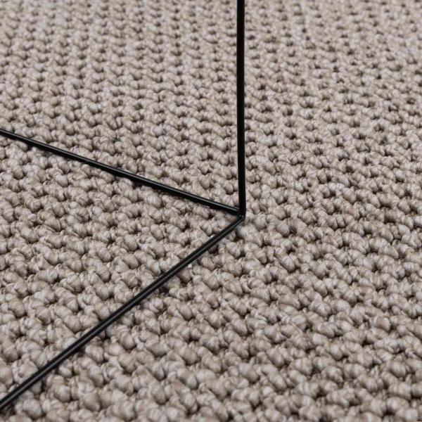 Bereichsteppiche Quadratisch HUARTE Taupe 120 x 120 cm