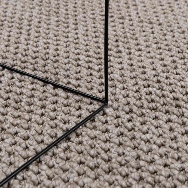 ARDEBO.de - Bereichsteppiche Rund HUARTE Taupe Ø 120 CM Polyester
